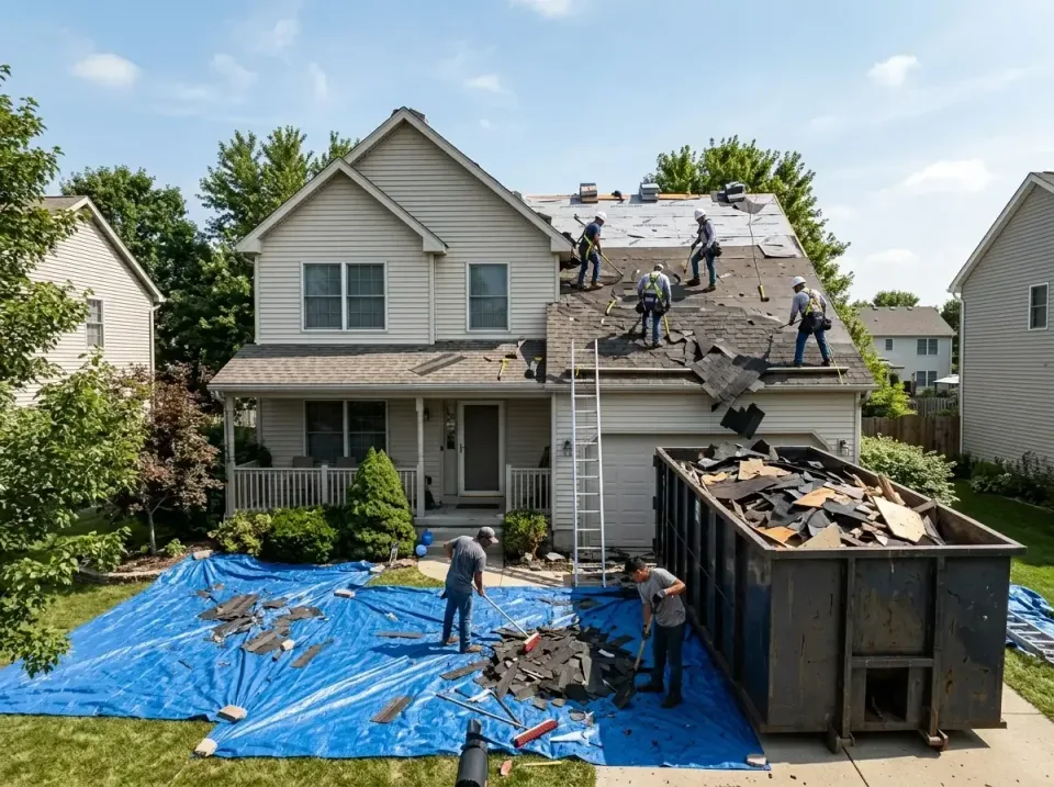 roof-replacement-debris-remova-004 — frequently asked questions, Cheapest Dumpster Rentals in Jacksonville, AR